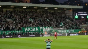 Súlyos vereség Angliában, de folytatás a tavaszi rájátszásban – Így zárt a Fradi Nottinghamben