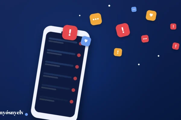 A felháborodás gazdasága: telefon, amiből dőlnek az értesítések.